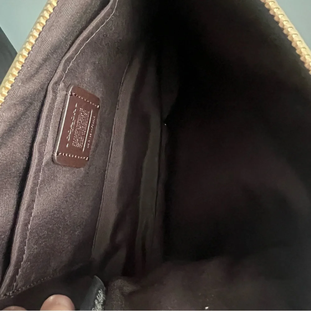 NWOT Coach Signature PVC Crossbody Bag – Khaki / Chalk – F58319 - Picture 5 of 7